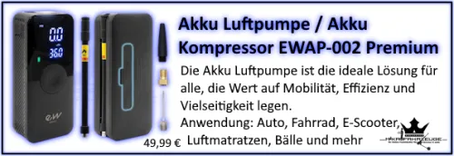 Akku Luftpumpe / Akku Kompressor – EWAP-002 Premium