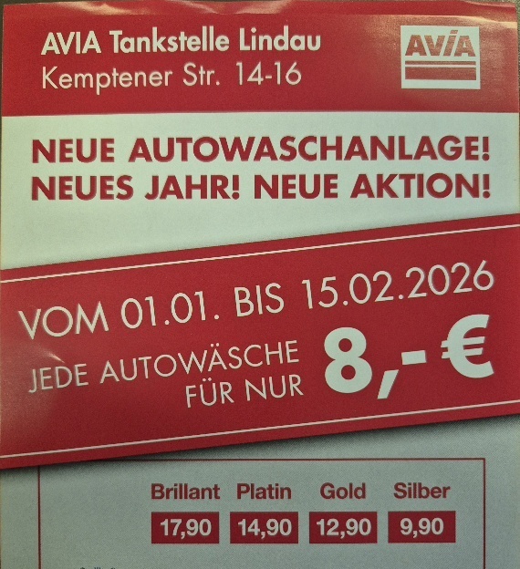 Noch 15 Tage.Hollen Sie sich fürs ganze Jahr Waschkarten für nur 8€ (pro Ticket) das volle Programm. Tickets sind 1 Jahr gültig.Jeden Monat einmal Waschen würde normal 214,80€ kosten (Jahr) jetzt nur 96€ für das volle Programm. Zeit nur noch 15 Tage um die Tickets zu erwerben.