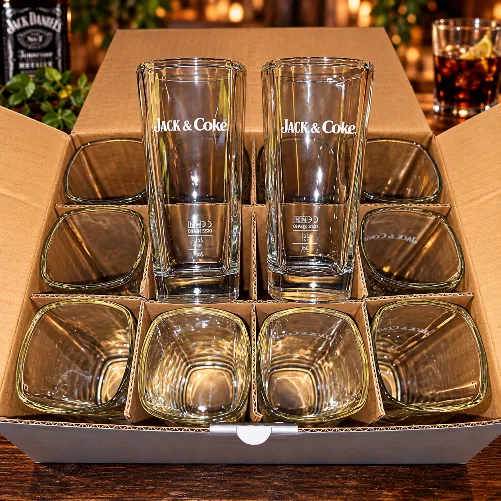 12 Set Jack & Coke Gläser-Set als Neuware.