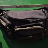 Swiss Digital Bauchtasche – Schwarz – Robustes Polyester – Seltenes Einzelstück