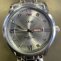 Taxau Herrenuhr Silber – Edelstahl 41mm – Top Zustand inkl. OVP
