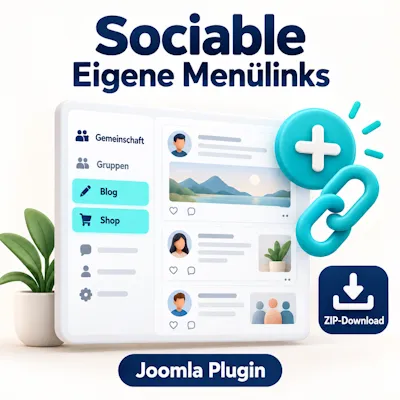 Eigene Menülinks– v1.0.3 für Sociable Social network · v3.3.2