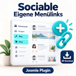 Eigene Menülinks– v1.0.3 für Sociable Social network · v3.3.2 